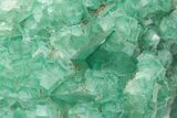 Green, Fluorescent, Cubic Fluorite Crystals - Madagascar #211077-3